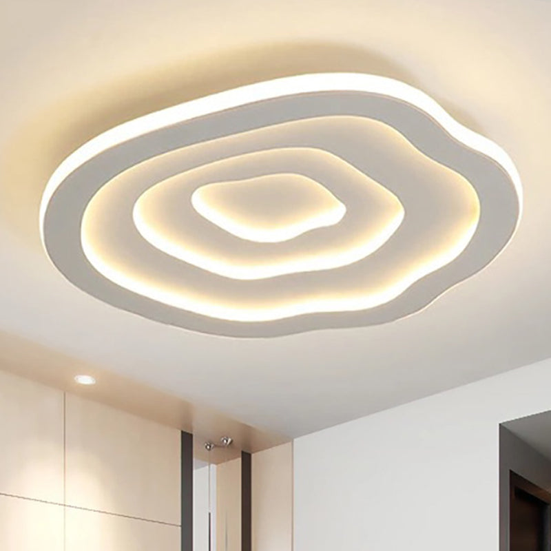 Modern Ripple Akryl Taklampa LED Infälld i Vitt Ljus Carvallo