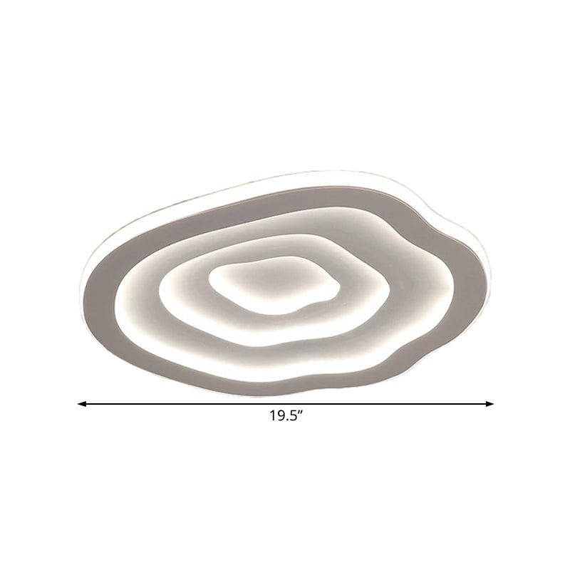 Modern Ripple Akryl Taklampa LED Infälld i Vitt Ljus Carvallo