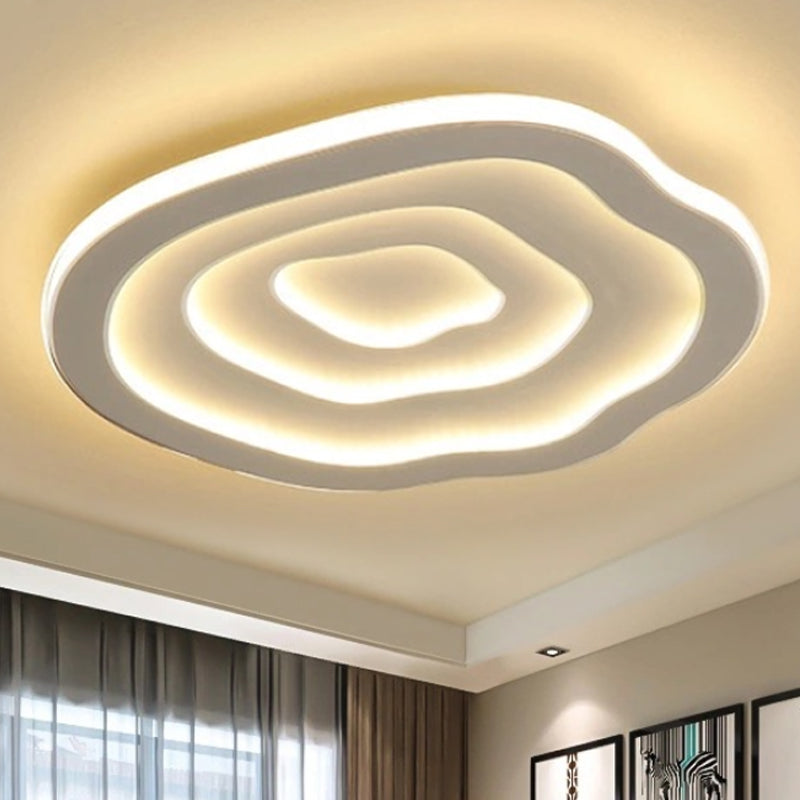 Modern Ripple Akryl Taklampa LED Infälld i Vitt Ljus Carvallo