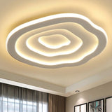 Modern Ripple Akryl Taklampa LED Infälld i Vitt Ljus Carvallo