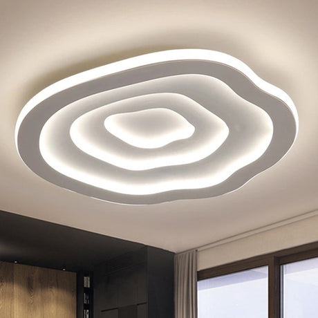 Modern Ripple Akryl Taklampa LED Infälld i Vitt Ljus Carvallo