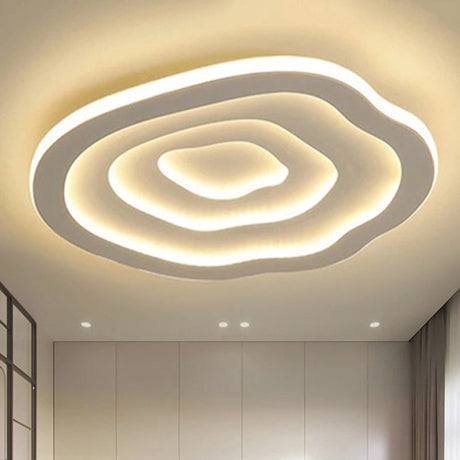 Modern Ripple Akryl Taklampa LED Infälld i Vitt Ljus Carvallo