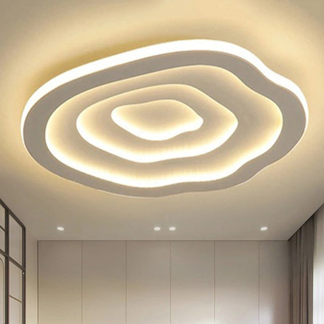Modern Ripple Akryl Taklampa LED Infälld i Vitt Ljus Carvallo