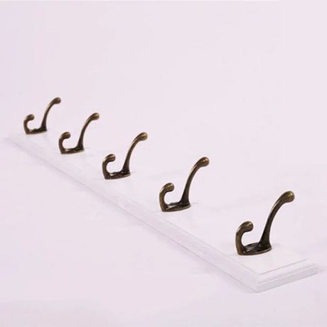 Väggmonterad Klädhängare | Solitt Trä Entréorganiserare | Rustik Platsbesparande Krokar | Brick by Brick Carvallo