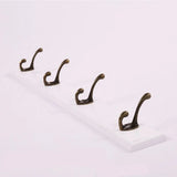 Väggmonterad Klädhängare | Solitt Trä Entréorganiserare | Rustik Platsbesparande Krokar | Brick by Brick Carvallo