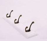 Väggmonterad Klädhängare | Solitt Trä Entréorganiserare | Rustik Platsbesparande Krokar | Brick by Brick Carvallo