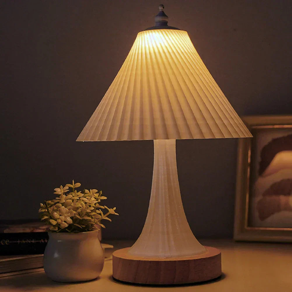 WoodGlow – Minimalistisk LED Bordslampa för Stämningsfull Belysning Carvallo