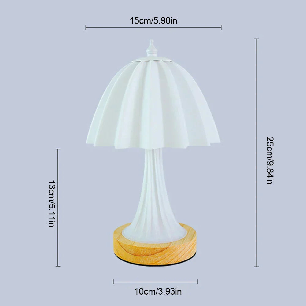 WoodGlow – Minimalistisk LED Bordslampa för Stämningsfull Belysning Carvallo