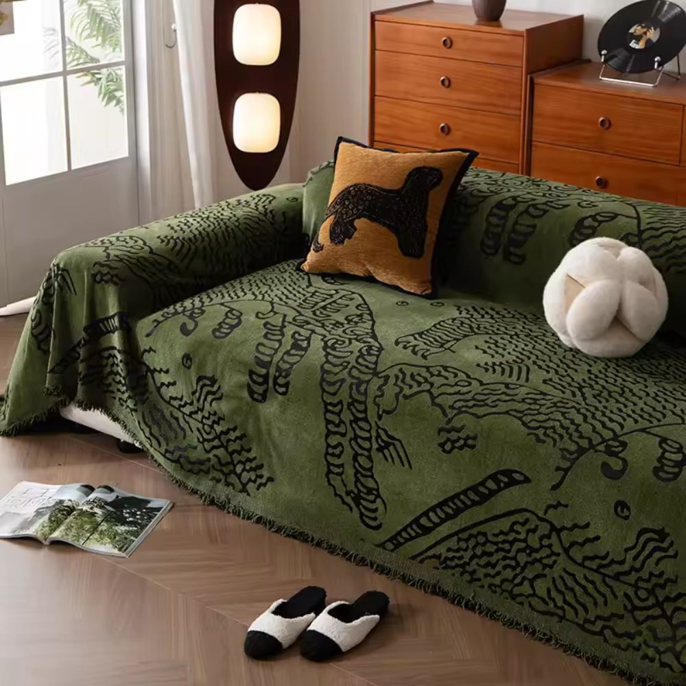 Natur Skissmönster Sofakåpa Carvallo