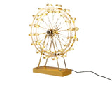 LumiSpin - LED Kälkafyllt Bor avlampa med Musikfunktion, Dimbar Retro Skrivbordslampa Carvallo