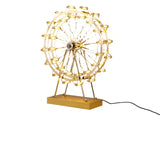 LumiSpin - LED Kälkafyllt Bor avlampa med Musikfunktion, Dimbar Retro Skrivbordslampa Carvallo