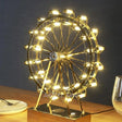 LumiSpin - LED Kälkafyllt Bor avlampa med Musikfunktion, Dimbar Retro Skrivbordslampa Carvallo