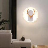 AntlerGlow - Modern LED Vägglampa med Gevärkdesign – Dekorativ Belysning Carvallo