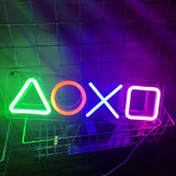 NeonGlow - Spel Neon Skylt med LED Belysning för Spelrum Dekor Carvallo