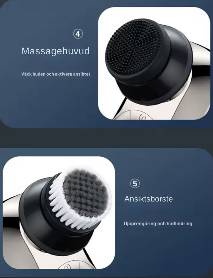 Exklusiv 6-i-1 rakapparat - groomingkit för huvud och ansikte-VaruZ-Hemnix