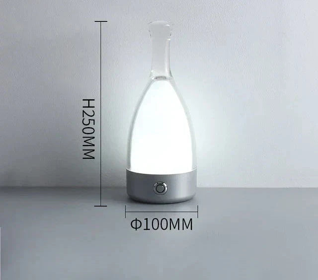 LuxeGlow - Modern Glas Bordslampa med Dimbar LED Belysning Carvallo