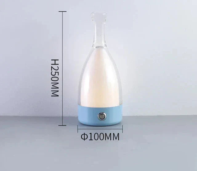 LuxeGlow - Modern Glas Bordslampa med Dimbar LED Belysning Carvallo