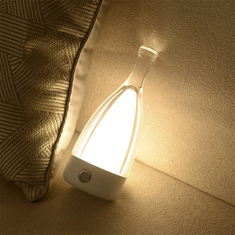 LuxeGlow - Modern Glas Bordslampa med Dimbar LED Belysning Carvallo
