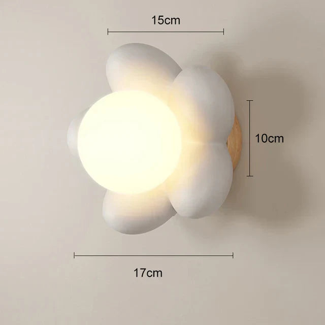 BloomLight - Vägglampa med Blomdesign och LED för Barnrum och Vardagsrum Carvallo