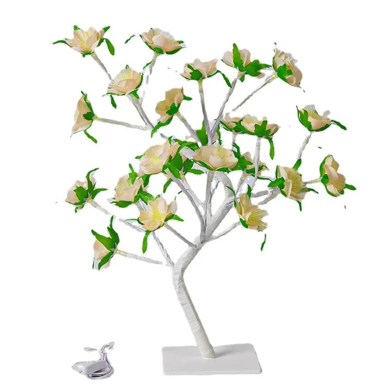 LumiTree - LED Boom Bordslampa – Stämningsfull Dekorativ Belysning för Vardagsrum och Sovrum Carvallo