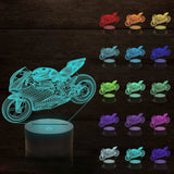 LumiBike - 3D LED Nattlampa med Motor Design för Bikers och Barnrum Dekoration Carvallo