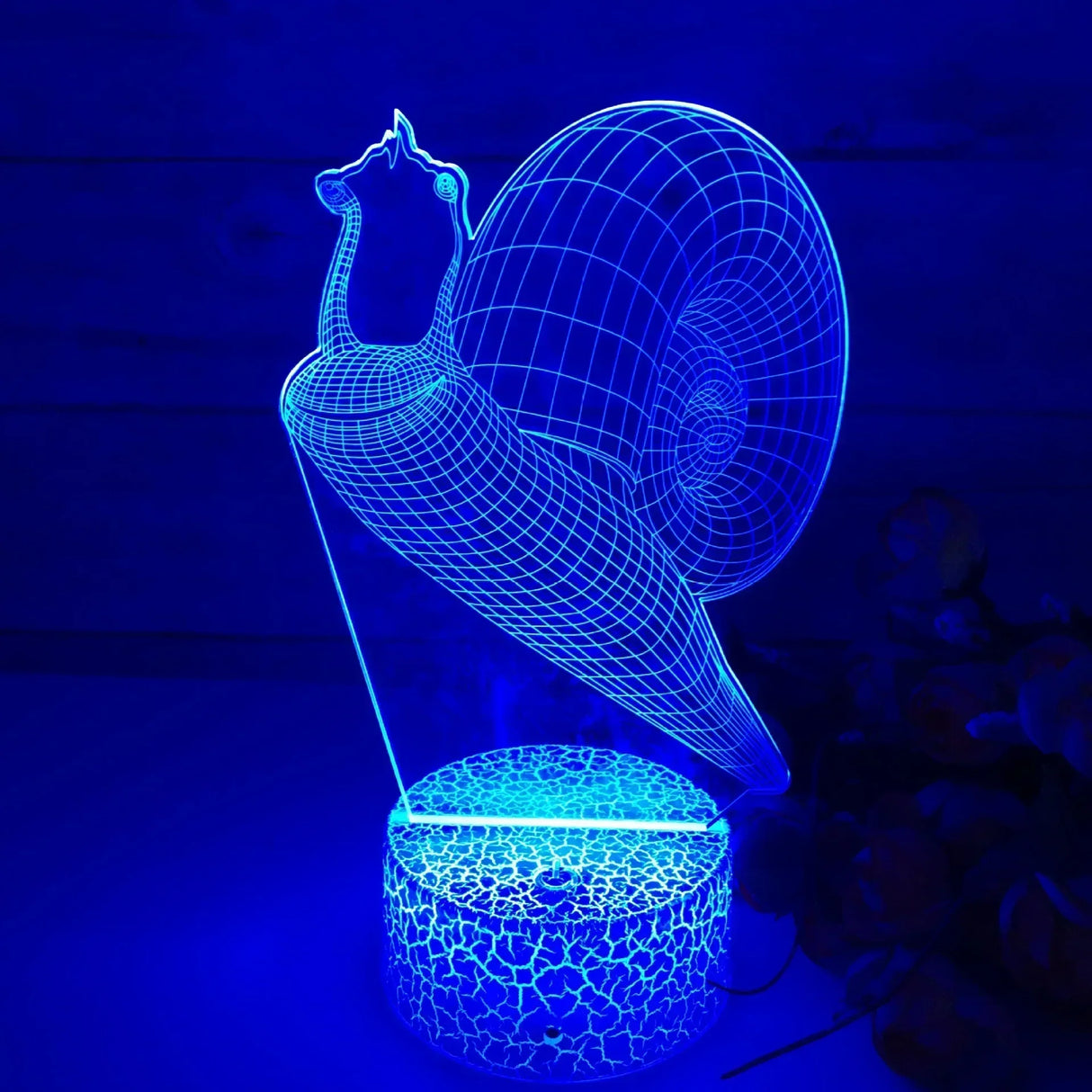 GlowSnail - 3D LED Nattlampa med Färgändring och Dimbart Läge Carvallo