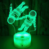 LumiAstro - 3D LED Astronaut Nattlampa med Färgförändring för Barnrum & Dekoration Carvallo