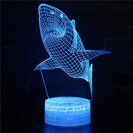 AquaGlow – 3D LED Nattlampa med Val Illusion för Barnrum Carvallo