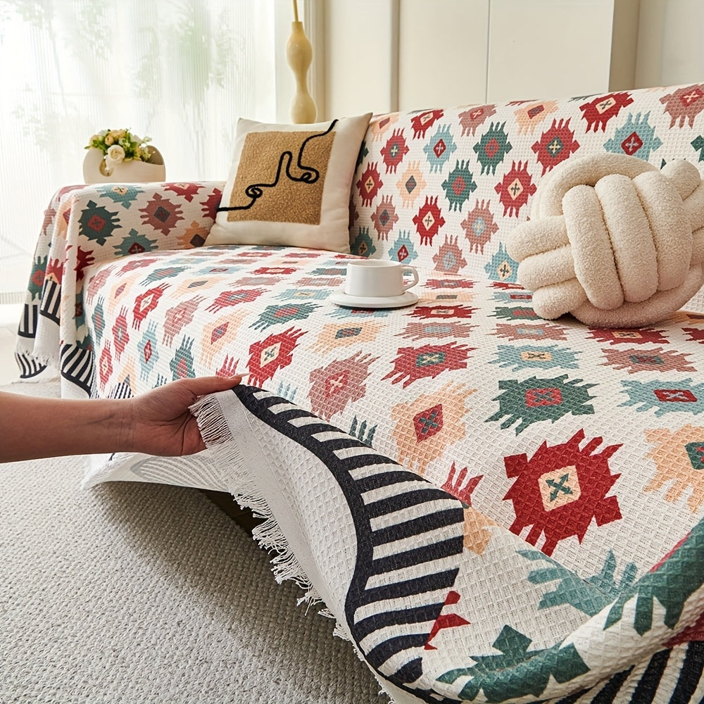 Nomad Charm Geometrisk Soffkastcover Carvallo