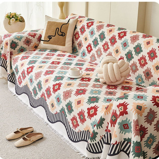 Nomad Charm Geometrisk Soffkastcover Carvallo