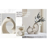 Nordic Bloom - Stiliga Tvistade Vaser Tillverkade av Keramik Carvallo