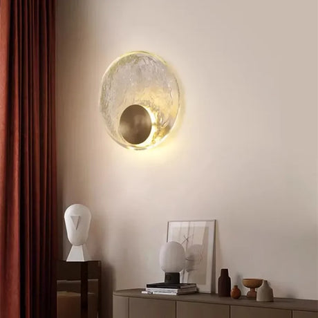 CrystalRing - Elegant LED Ring Vägglampa med Glasdetaljer – Modern Design Carvallo
