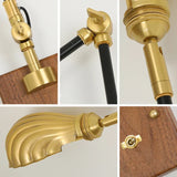 LightCraft - Justerbar Vintage Vägglampa i Mässing och Trä Carvallo