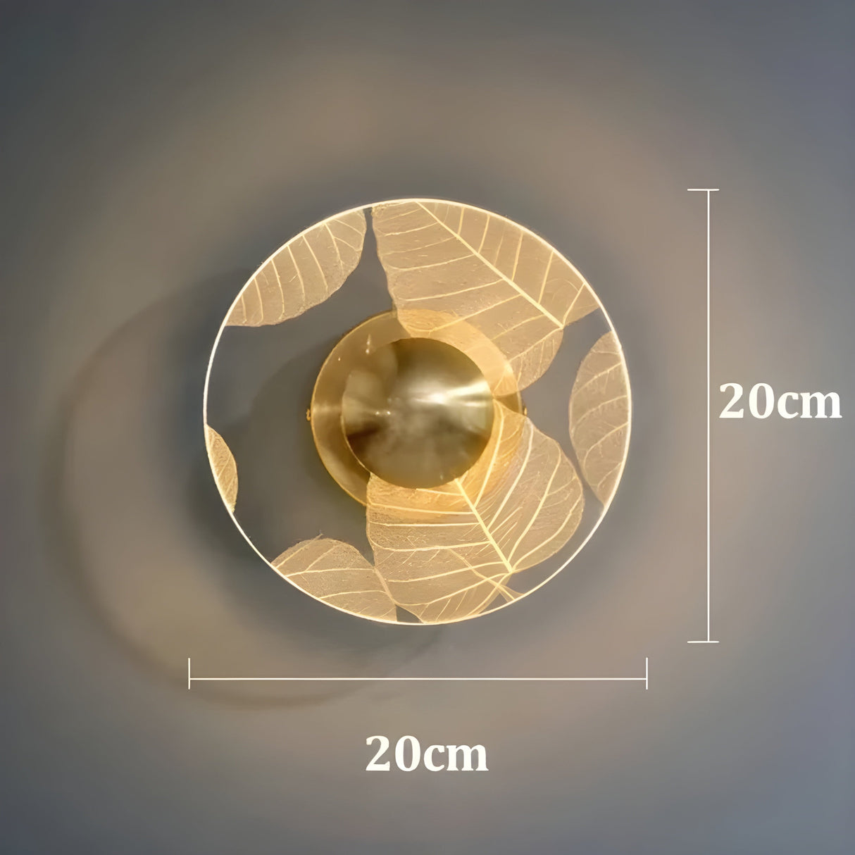 FlorenceGlow Light – Skandinavisk Rund LED-vägglampa Carvallo