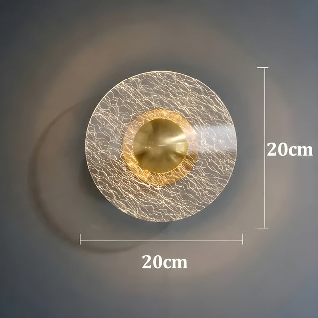 FlorenceGlow Light – Skandinavisk Rund LED-vägglampa Carvallo