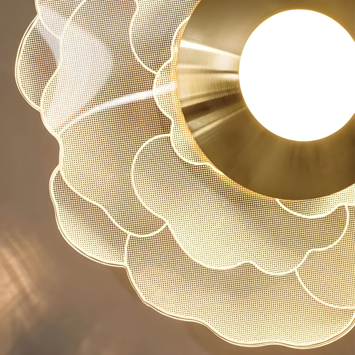 FlorenceGlow Light – Skandinavisk Rund LED-vägglampa Carvallo