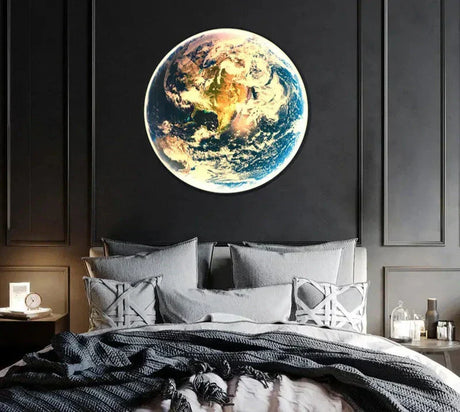 LunarGlow - LED Vägglampa för en Avkopplande Sovrumsupplevelse Carvallo