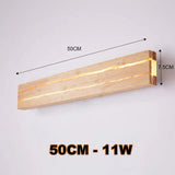 WoodGlow - Modern LED Trä Vägglampa med Sprickdesign Naturlig Belysning Carvallo