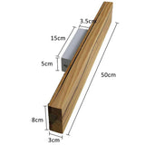 WoodGlow - Modern LED Trä Vägglampa med Sprickdesign Naturlig Belysning Carvallo