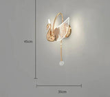 SwanGlow - Gyllene Svanelampa Modern LED Belysning Carvallo