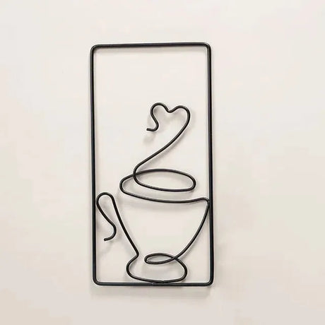 Brew Mood - Ästhetisk Kaffe Metall Väggdekoration Carvallo