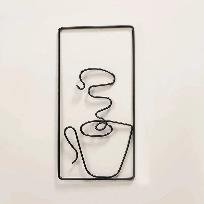 Brew Mood - Ästhetisk Kaffe Metall Väggdekoration Carvallo