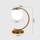 LumeSphere – Dimbar LED Bordslampa med Glaskula för Vardagsrum och Sovrum Carvallo