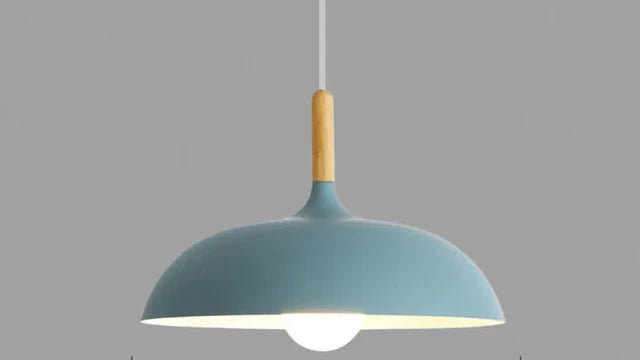 Ekfärgad Taklampa med Skandinavisk Charm Carvallo