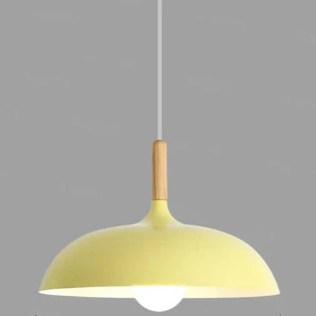 Skandinavisk Pendellampa | Ek & Järn | Justerbar Höjd | E27 Lampa | Minimalistisk Nordisk Design Carvallo