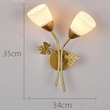 LeafGlow - Järnvägglampa i Vintage Stil med Bladmotiv – LED-lampa Carvallo