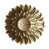 Gyllene minimalistisk cirkelväggskulptur – Modern metallinredning MILA Sverige