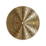 Gyllene minimalistisk cirkelväggskulptur – Modern metallinredning MILA Sverige