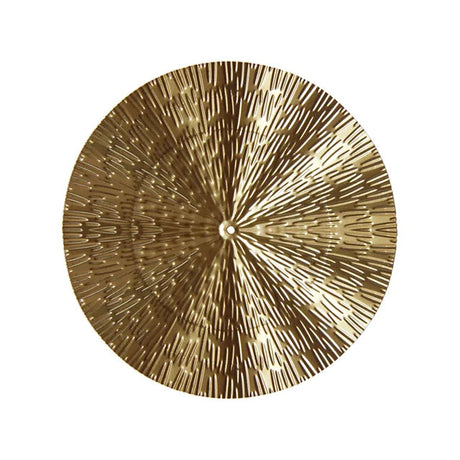 Gyllene minimalistisk cirkelväggskulptur – Modern metallinredning MILA Sverige