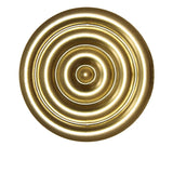 Gyllene minimalistisk cirkelväggskulptur – Modern metallinredning MILA Sverige